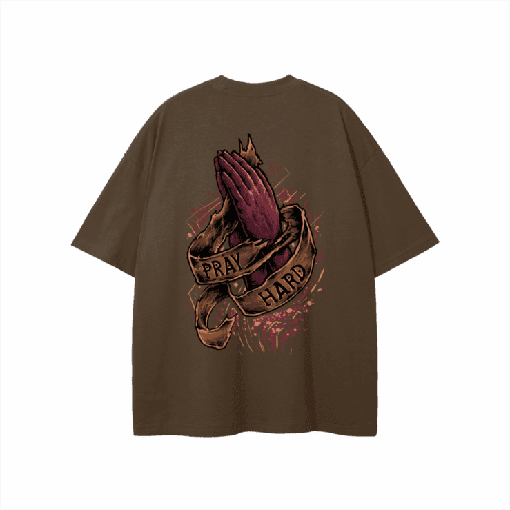 Pray Hard - T Shirt - Image 7