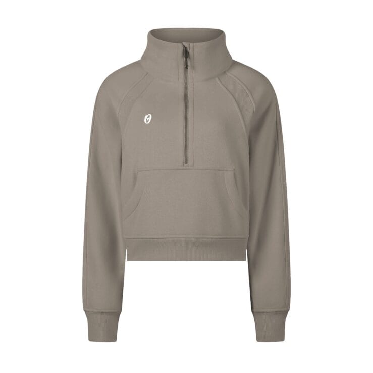 Iconic Cropped Half-Zip Sweatshirt - Image 7