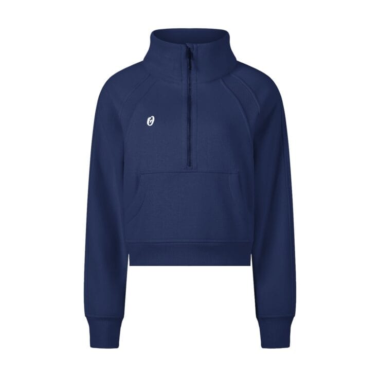 Iconic Cropped Half-Zip Sweatshirt - Image 11