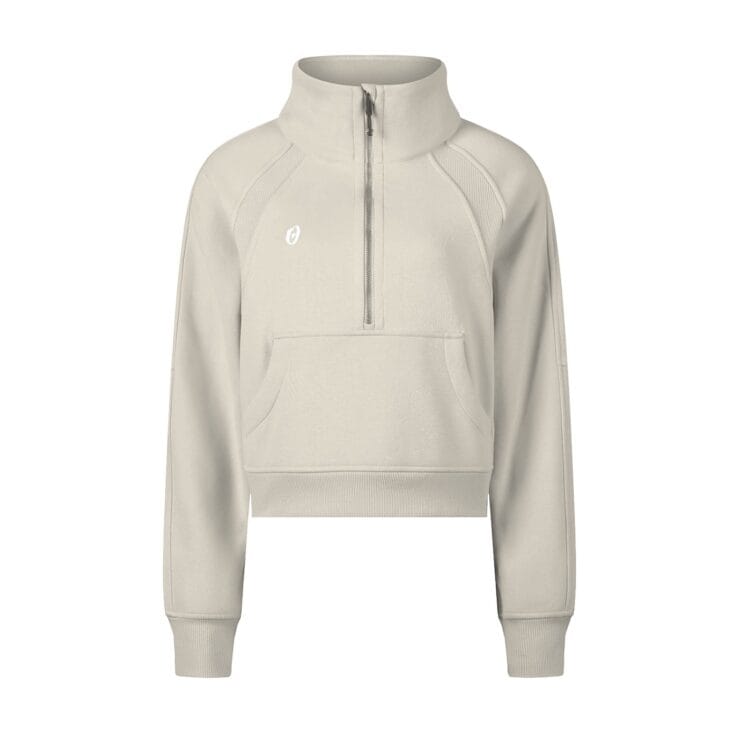 Iconic Cropped Half-Zip Sweatshirt - Image 4
