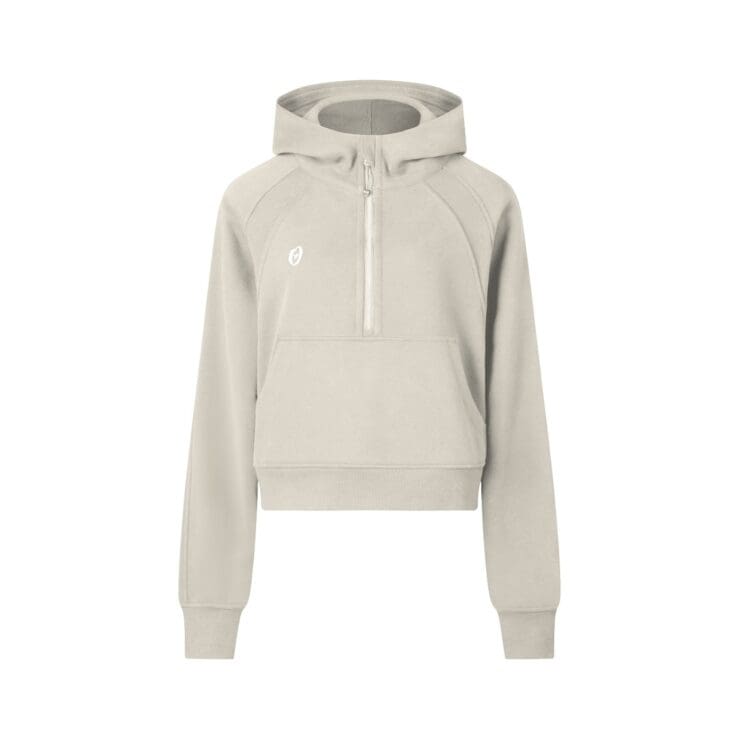 Iconic Cropped Half-Zip Hoodie - Image 4