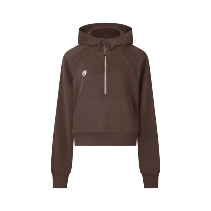 Iconic Cropped Half-Zip Hoodie - Image 11