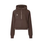 Iconic Cropped Half-Zip Hoodie