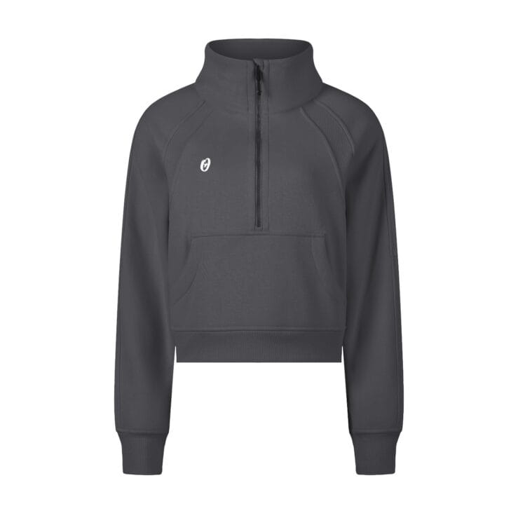 Iconic Cropped Half-Zip Sweatshirt - Image 9