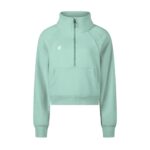 Iconic Cropped Half-Zip Sweatshirt